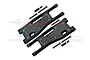 GPM Black Aluminium Front Lower Suspension Arms 2Pcs w/ Carbon Fibre Protection Plates SLE055N-BK