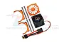 GPM Orange Aluminium Motor Heat Sink Set w/ Cooling Fan for SLE038A SLE018FANA-OR