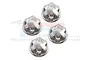 GPM Silver Aluminium 17mm Flanged Wheel Nuts 4Pcs SLE005-S