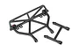 Traxxas rear bumper assembly with LED light mounts, featuring a black tubular frame design on a white background.
