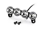 Traxxas front LED light bar with four circular lamps and two mounting screws on a white background.