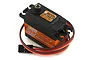 Savox SV-1270TG-PLUS digital servo with an orange aluminium case and black plastic top, featuring a standard servo connector.