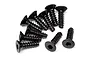 HPI 3x10mm Coarse Thread Countersunk Head Screws 10Pcs 94304