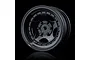 A single black 1.9-inch RC drift wheel rim with a five-spoke design and simulated beadlock bolts, set against a black background.