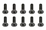 Team Associated 3x10mm Fine Thread Countersunk Head Screws 10Pcs 25202
