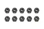 Team Associated 3mm Black Steel Nyloc Nuts 10Pcs 25215