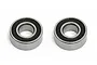 Two Team Associated 5x11x4mm rubber shielded ball bearings shown side-by-side on a white background.