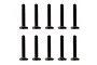 Ten black low-profile cap head screws arranged in two rows of five against a white background.