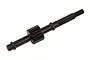 A black metal top shaft for an Element RC Stealth X gearbox, featuring a central gear and threaded end.