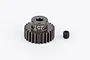 Factory Team 25T pinion gear with a small grub screw on a white background.