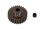 Factory Team 27T pinion gear with a grub screw on a white background.