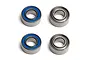 Factory Team 5x10x4mm Rubber Shielded Ball Bearings 4Pcs 91560
