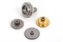 A set of four metal servo gears for Traxxas 2275 servo, including silver and brass-colored gears on a white background.