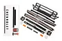 Traxxas Chevrolet C10 black chrome accessory set including bumpers, grille, light lenses, and decal sheet on a white background.