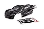 Traxxas 1/8 Sledge Prographix Black Body Shell 9511X