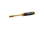 Yeah Racing 8.0mm lock nut driver with a black knurled handle and gold anodized accents against a white background.