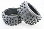 Rovan 4.7/5.5" Baja 5B Rear Knobby Off-Road Belted Tyres 2Pcs 95254
