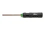 Factory Team 2.5mm hex driver with a black handle and green collar on a white background.