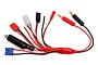 Reedy Power 7-in-1 multi-connector charging lead with 4mm bullet plugs for RC battery charging.