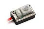 A Reedy Power brushless ESC on/off switch featuring a black base, metal top plate, and a translucent silicone cover over the button.
