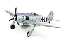E-Flite Focke-Wulf Fw 190A 1.5m RC warbird model plane in grey camouflage livery with number 14 on the side.
