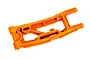 A single orange heavy-duty rear right suspension arm for a Traxxas RC vehicle, shown against a white background.