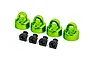 Traxxas Green Aluminium GT-Maxx Shock Caps 4Pcs w/ Spacers 9664G