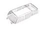 A clear, molded plastic window insert for a Traxxas 1/18 scale Ford Bronco RC body, shown against a white background.