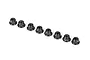 Traxxas 3mm Black Aluminium Flanged Nyloc Nuts 8Pcs 2744X