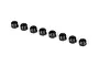 Traxxas 3mm Black Aluminium Nyloc Nuts 8Pcs 2745X