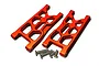 GPM Orange Aluminium Rear Lower Suspension Arms 2Pcs MAG056-OR