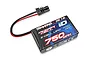 Traxxas 750mAh 7.4V 20C 2-cell LiPo battery with a black Traxxas iD connector on a white background.