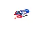 ARRMA 1/8 TLR Tuned Typhon pre-painted body shell in red, white, and blue with 4S Power branding on a white background.