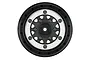 Pro-Line 2.2/3.0" Raid Black Bead-Loc Rims 2Pcs w/ Silver Beadlock Rings PRO281103