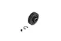 ARRMA 33T 1Mod Safe-D8 pinion gear with a small grub screw and E-clip on a white background.