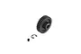 ARRMA 35T 1Mod Safe-D8 pinion gear with a small grub screw and an E-clip on a white background.
