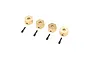 Axial Brass 7g Wheel Hexes 4Pcs w/ Screw Axle Pins AXI312005
