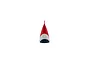 A red, white, and blue nose cone for an E-Flite RC airplane, shown against a plain white background.