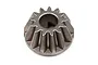 A single HPI 13T steel differential bevel gear shown from a top-down angle against a white background.