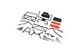 Axial Rear Roll Cage Set AXI250012