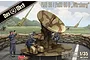 Box art for a 1/35 scale Das Werk Würzburg radar model kit, showing a camouflaged radar unit in a sandbag bunker with soldiers and anti-aircraft guns.
