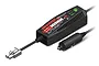 Traxxas 2-amp NiMH DC peak detecting fast charger with a cigarette lighter plug and Traxxas high-current connector.