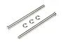 HPI Bullet MT/ST 3x51.8mm Front Inner Flanged Suspension Arm Pins 2Pcs w/ E-Clips 101299