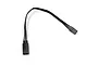 A black 150mm servo extension wire with a male and female JR/Futaba style connector on a white background.
