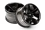 HPI 3.2" Bullet Black Chrome Rims 2Pcs 101309