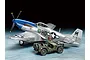 Tamiya 1/48 North American P-51D Mustang & 1/4t Small 4WD Scaled Plastic Model Kit 25205