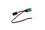 EasyLap 10cm connect cable for Mini-Q receivers featuring a black, red, and white wire harness with two different connector types.
