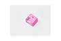 A small, transparent pink plastic transponder case for an EasyLap RC timing system, shown against a plain white background.