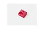 A small, transparent red plastic transponder case for an EasyLap RC timing system, featuring the brand name embossed on the surface.