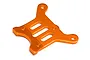 An orange anodized aluminum steering holder brace for HPI Trophy RC vehicles, featuring a flat, multi-holed design.